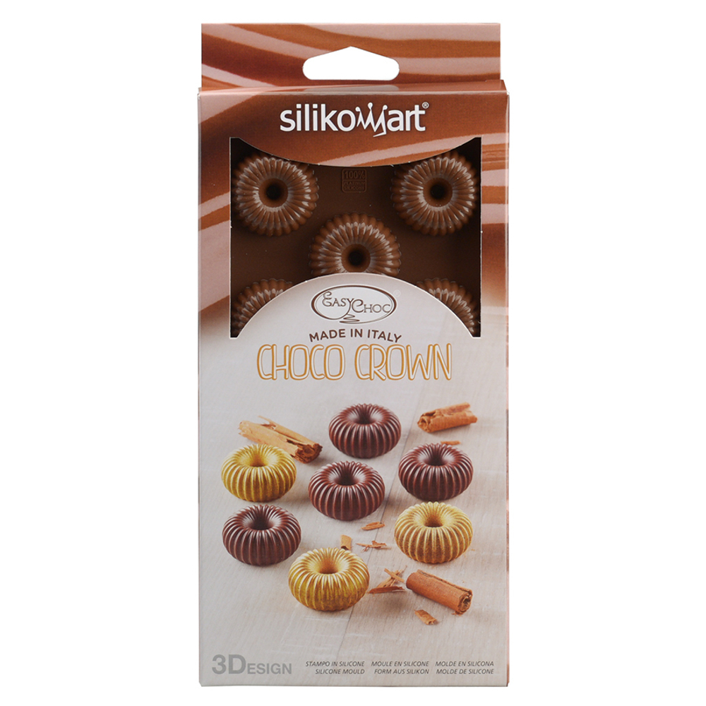 Форма силиконовая для приготовления конфет choco crown, 11х24 см