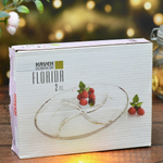Менажница 4-х секционная 18*14*1см, 2шт "Florida"