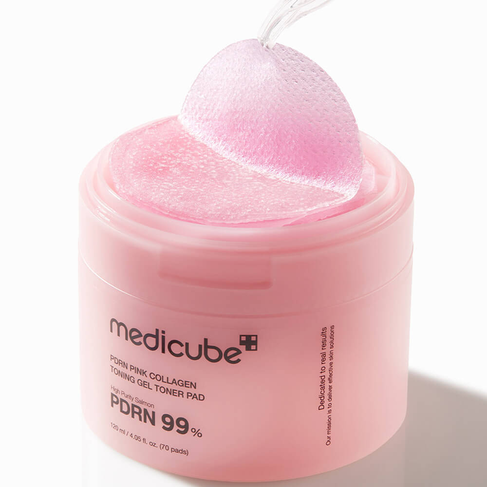 Тонер-пэды Medicube PDRN Pink Collagen Toning Gel Toner Pad 120 мл 70 шт