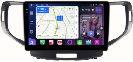 Магнитола для Honda Accord 8 2008-2012 - FarCar 3236M монитор 9.5" QLED на Android 14, TS18, CarPlay, 4G SIM-слот