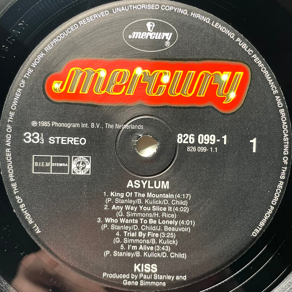 Kiss - Asylum (Голландия 1985г.)