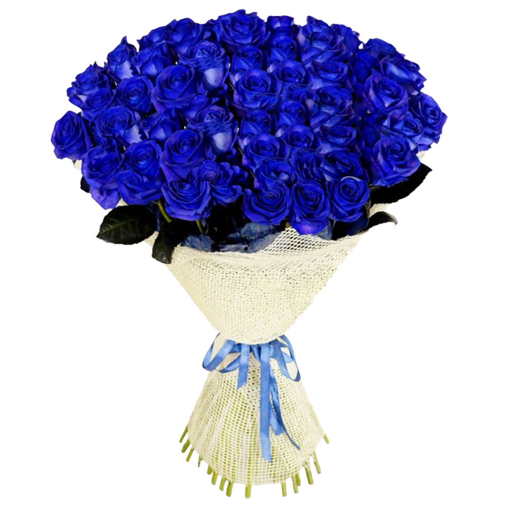 Букет из 51 синих роз