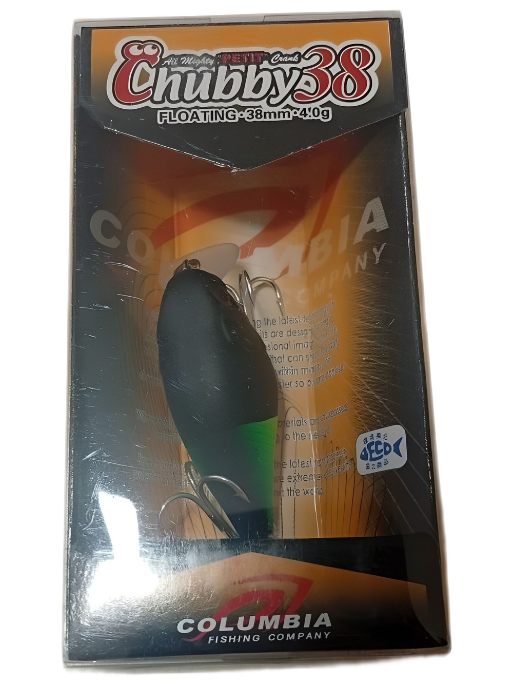 Воблер Columbia Chubby 38F для ловли жереха, голавля, форели и язя