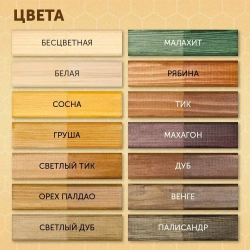 Пропитка (морилка) для дерева с пчелиным воском DecoGuard Дуб (ВД-АК-02-01) - 5л/5кг