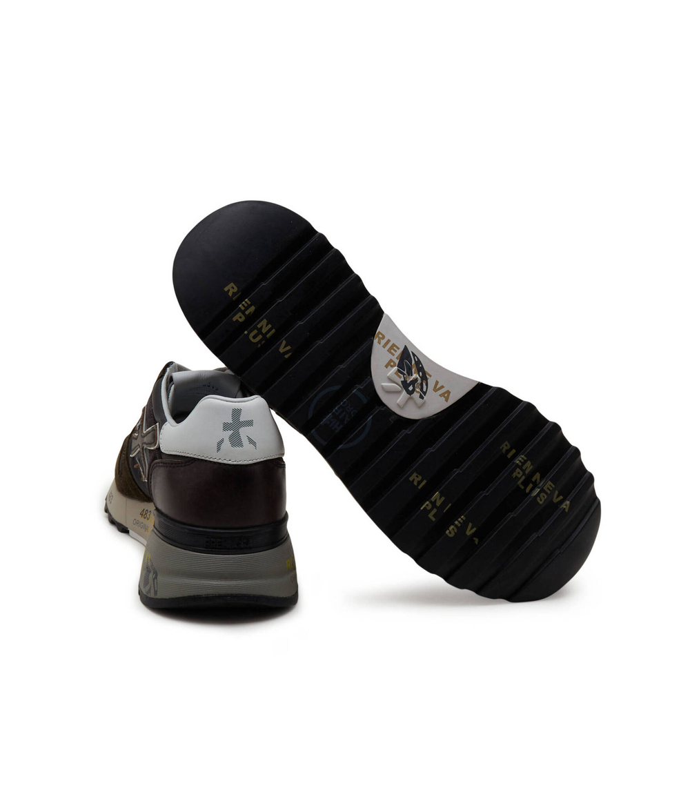 Кожаные кроссовки mick Premiata - хаки(MICK)