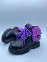 Ботинки фиолетовые для девочек Buba Const