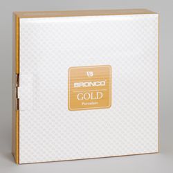 САЛАТНИК BRONCO "GOLD" 22*6 СМ 1000 МЛ (КОР=16ШТ.)