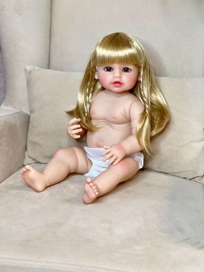 Кукла Реборн виниловая 55см без одежды (FA-570W)
