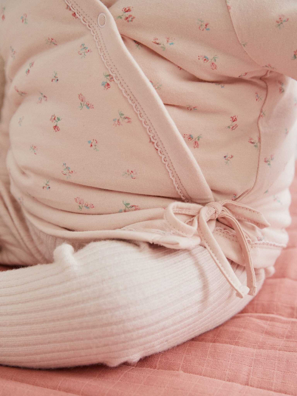 Куртка с запахом для малышей Next K82-448, Светло-розовый