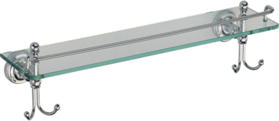 31007  Полка стеклянная GANZER  (10/1шт)