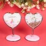 Зеркало настольное на ножке «Stylish image - Единорожек Оливер», сердце, 8*14 см (картон. коробка)