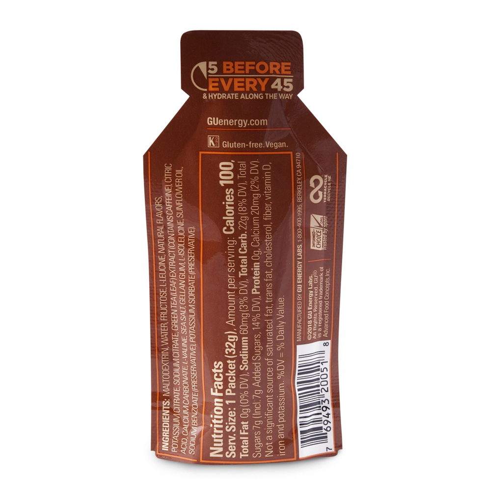 Гель энергетический GU ENERGY GEL (карамель-макиато), 32г 4шт