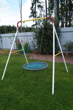 Уличные качели "гнездо" 80см сетка