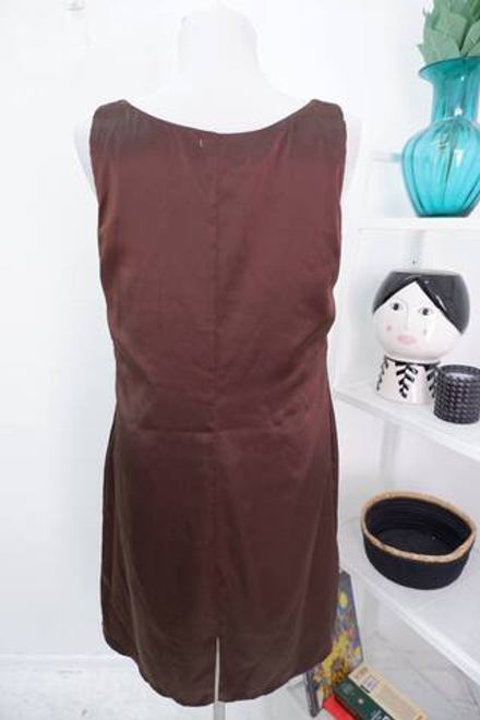 Платье Rengin кремово-коричневое 44 размер