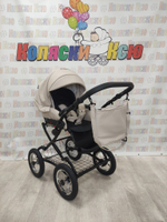 Коляска модульная Indigo Barbara Eco Classic be 02 (св.бежевая кожа)