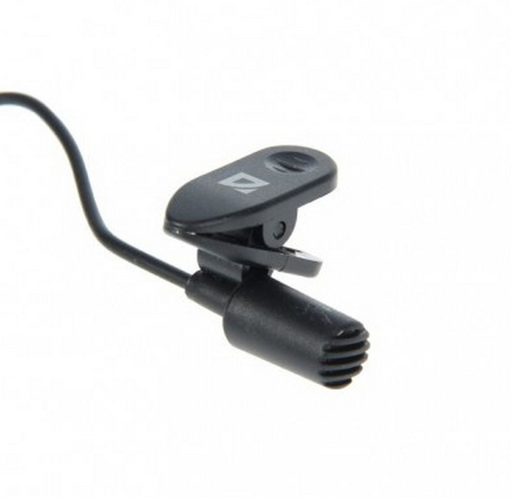 Микрофон компьютерный Defender MIC-109,на прищепке,кабель 1.8м (черный)