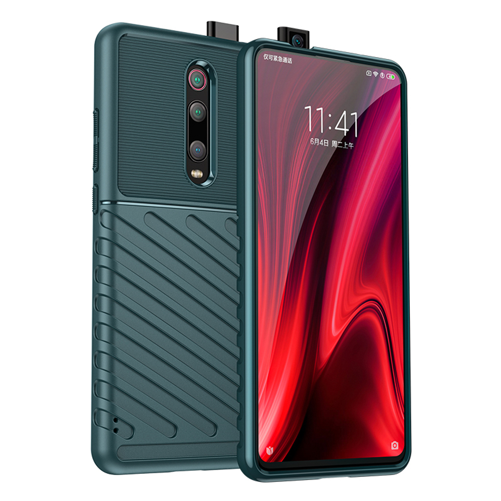 Качественный чехол купить на Xiaomi Mi 9T (9T Pro) зеленого цвета, Onyx  стиль от бренда caseport. Низкие цены, быстрая доставка!