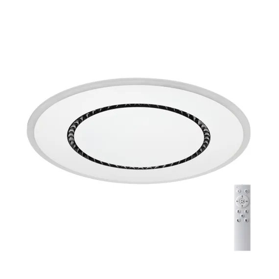 7663/44L MITRA LED SN 60 Светильник пластик/белый LED 44Вт 3000-4000-6000K D600 IP20 пульт ДУ COSMO