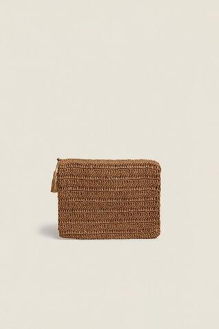 ZARA HOME КЛАТЧ, КОРИЧНЕВЫЙ