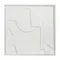 Панно декоративное с эффектом 3d minimalism, с белой рамой, 60х60 см