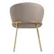 Стул Lime, серо-бежевый микровелюр с золотыми ножками
