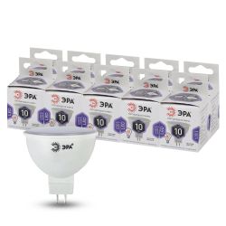 Лампа светодиодная ЭРА STD LED MR16-10W-860-GU5.3 10Вт софит холодный дневной свет GU5.3
