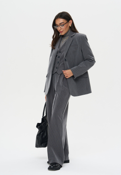 Брюки с простроченными стрелками