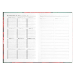 Ежедневник недатированный А5 ДИАРИ Красные пионы (71553)