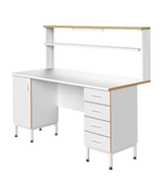 Стол пристенный физический ПФЛ с рабочей поверхностью из ламината