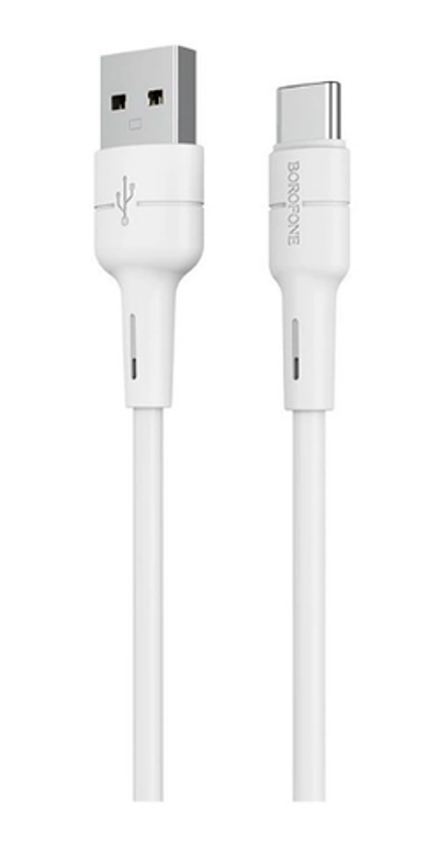 Кабель Borofone BX30 USB-Type-C 3A 1м Silicone White