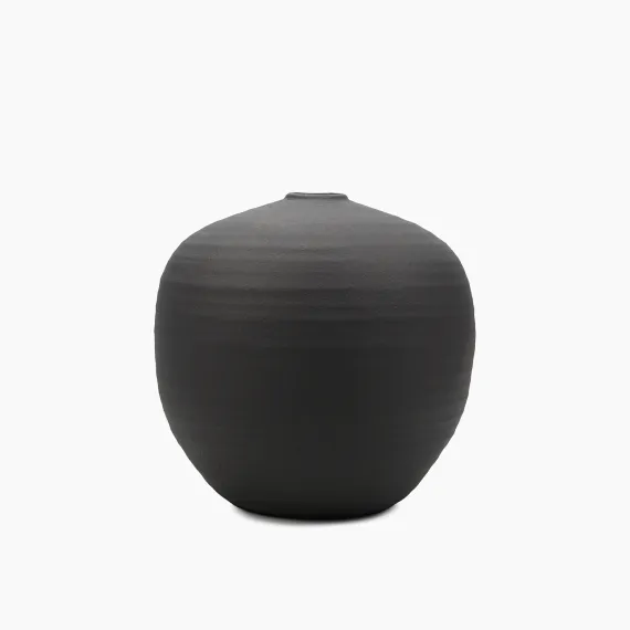 Жасмин (черная) Ваза керамическая 33х33х31.5см