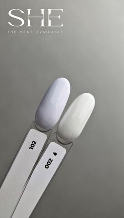 She Гель-лак 102 супер белый, 10мл