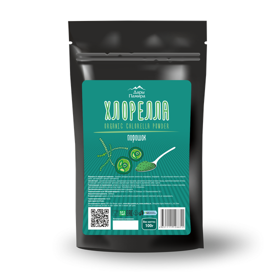 Хлорелла органик, ПОРОШОК, ДарыПамира, 100г.