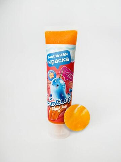 FunCorp Playclay, Мыльная краска, Оранжевая 90мл.