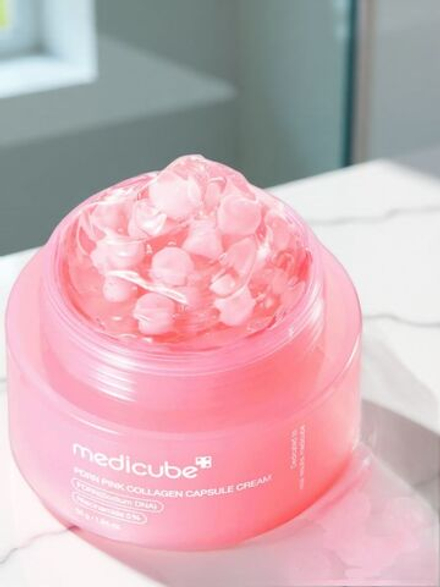 Medicube Укрепляющий капсульный крем с ПДРН и пептидами PDRN Pink Collagen Capsule Cream