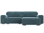 Диван угловой Лига-029 ВЕЛЮР Бирюзовый