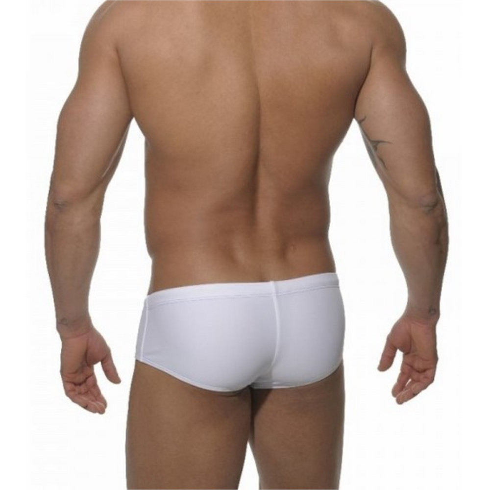 Мужские плавки брифы белые с синей вставкой Addicted