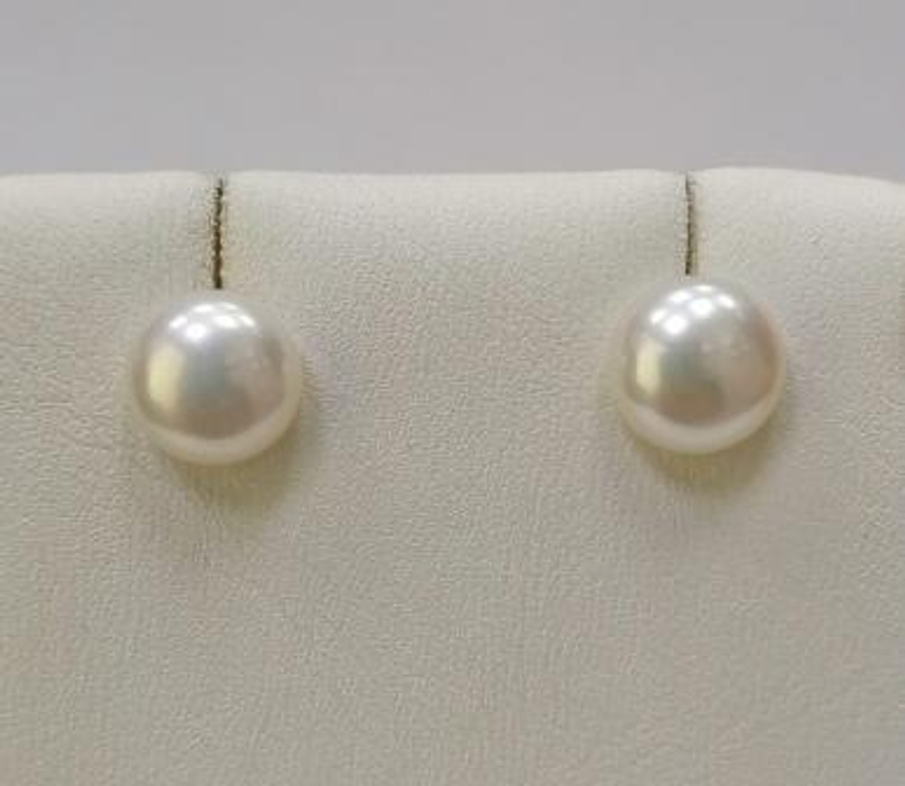 Серьги из золота с жемчугом