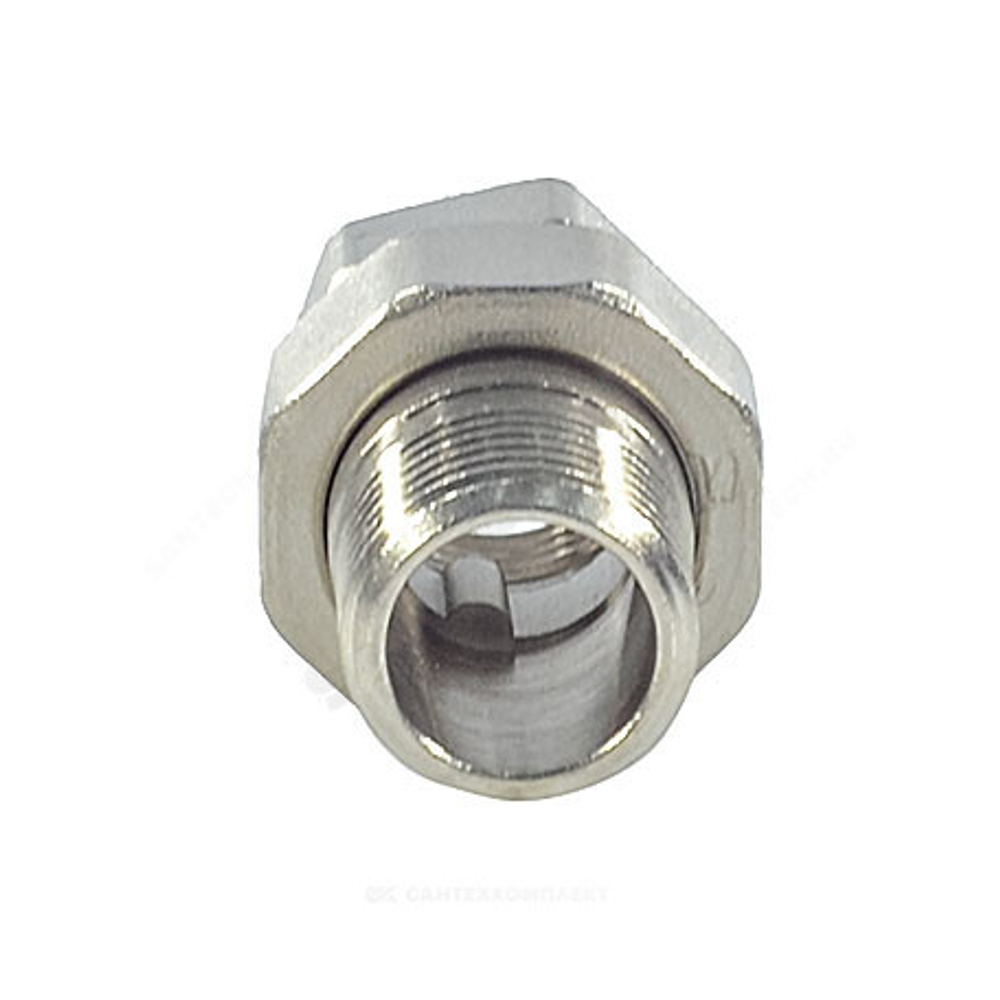 Соединитель латунь никель американка Ду 20 (3/4") прямой ВР/НР SantechSystems