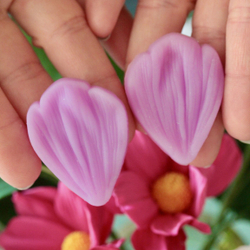 Молд - вайнер Лепесток Космеи / Форма для лепки из полимерной глины / Молд для мыла и воска