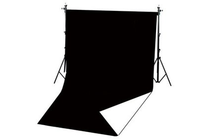 Фон виниловый FST 1,60м*3,40м Черный/белый матовый