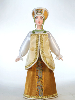 Кукла коллекционная Русская красавица в национальном костюме