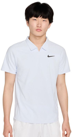 Мужское теннисное поло NikeCourt Slam Dri-Fit Adventage Tennis Polo - footbal grey/medium ash - Фиолетовый