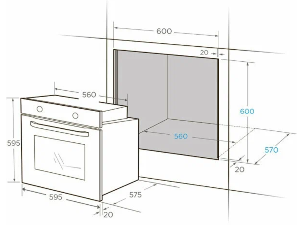 Электрический духовой шкаф MIDEA MO47001X