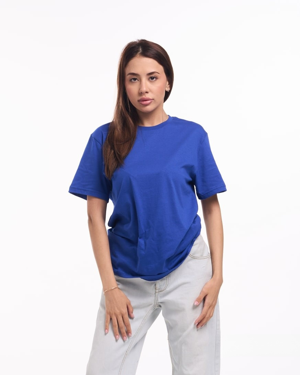 Футболка стандарт синяя 160гр/м2