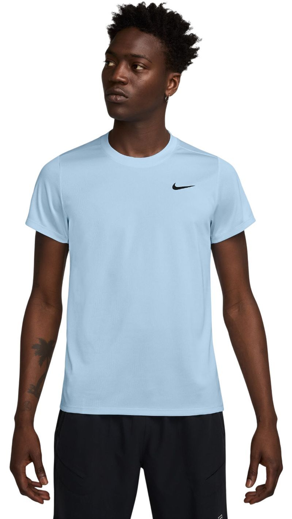 Мужская теннисная футболка Nike Court Victory - celestine blue/black