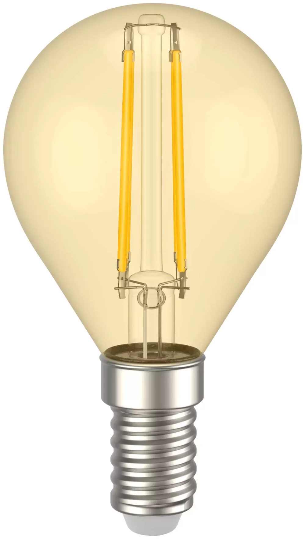 Лампа светодиодная  G45 шар золото 5Вт 230В 2700К E14 серия 360° IEK  LLF-G45-5-230-30-E14-CLG