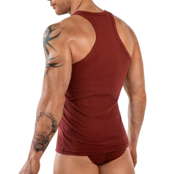 Мужская майка бордовая Clever Moda MANTRA TANK-TOP 184719