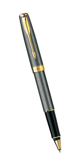 Ручка-роллер Parker Sonnet Т534, цвет: Cisele (серебро 925 пробы, 17.85), стержень: Fblack, S0808160