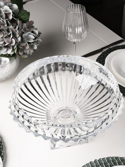 Фруктовница 31х19 см. из стекла на ножке